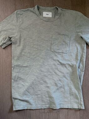 Folk Pocket T-Shirt – Size 1 Sage Green